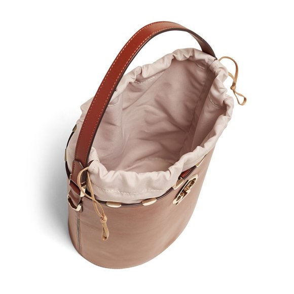 Kate Spade Large Suzy Scallop Brown Bucket Bag - Picture 3 of 15